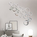 Autocollant mural de cercle de miroir acrylique 3Dpicture21