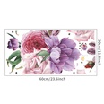 nouvelle mode rose violet grande fleur de pivoine sticker muralpicture15