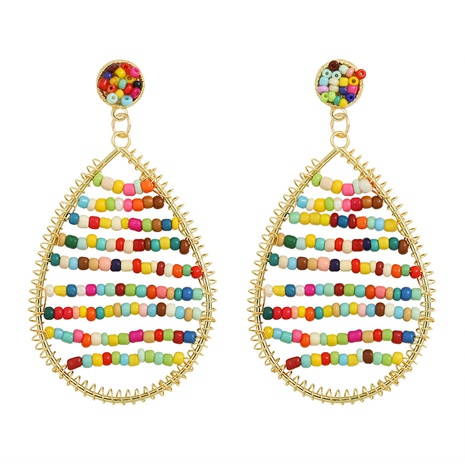 Bohemian twine drop-shaped earrings's discount tags