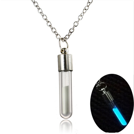 Fashion Luminous Glass Pendant Necklace NHAN323471's discount tags
