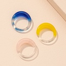 Koreanische einfache Farbe Acryl Ring Setpicture8