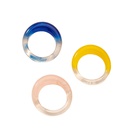 Koreanische einfache Farbe Acryl Ring Setpicture12