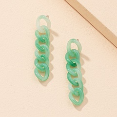 Korea simple fashion acrylic chain earrings