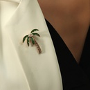 Conjunto de broche de perlas de rbol de coco de pia lindo simple de Coreapicture9