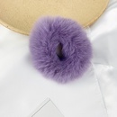 New fashion plush simple candy color imitation rabbit fur hair ring setpicture16