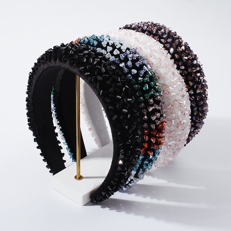 fashion sponge imitation crystal headband  NHMD318884's discount tags