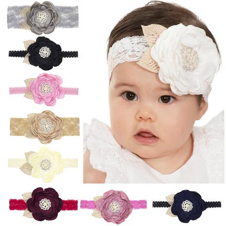 fashion cute chiffon flower lace headband's discount tags