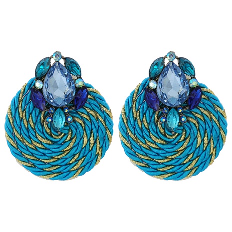 fashion round diamond braided earrings's discount tags