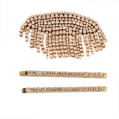 fashion full diamond tassel hairpin set