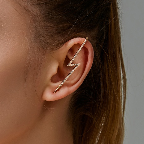 fashion zircon piercing lightning diamond earrings wholesale's discount tags