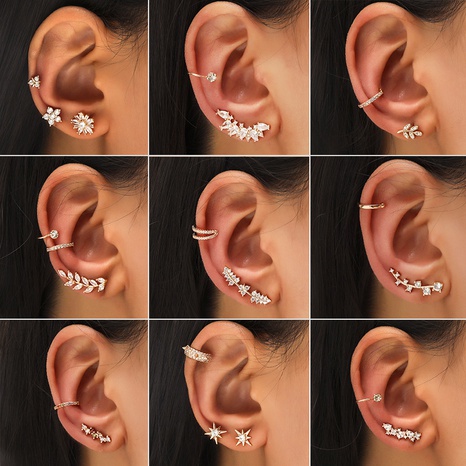 ensemble de boucles d'oreilles zircon perle's discount tags