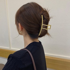 Korean simple metal large hair clip