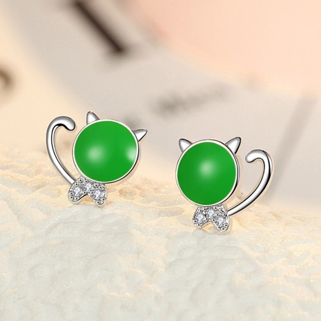 cute simple cat earrings  NHKL327444's discount tags