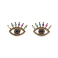 Fashion Golden Zircon Demon Eye Earringspicture11