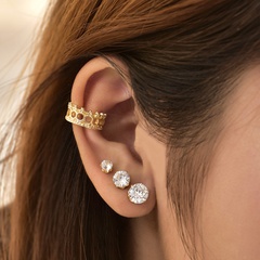 Korean fashion diamond earrings set
