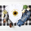 pure color letter sunflower cotton Tshirtpicture15