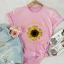 pure color letter sunflower cotton Tshirtpicture17