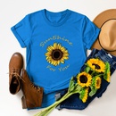 pure color letter sunflower cotton Tshirtpicture16