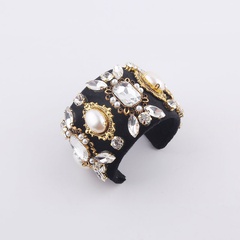 New fashion baroque diamond pearl gemstone bracelet