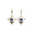 Punk Devil Eyes Diamond Copper Necklace Earrings Set Jewelrypicture40