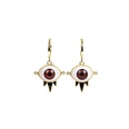 Punk Devil Eyes Diamond Copper Necklace Earrings Set Jewelrypicture44