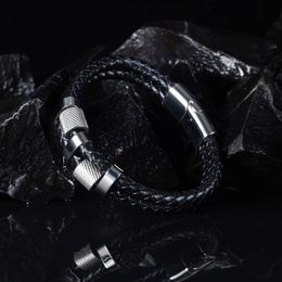 Fashion multilayer woven stainless steel bracelet wholesalepicture13