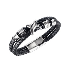 Fashion multi-layer stainless steel bracelet