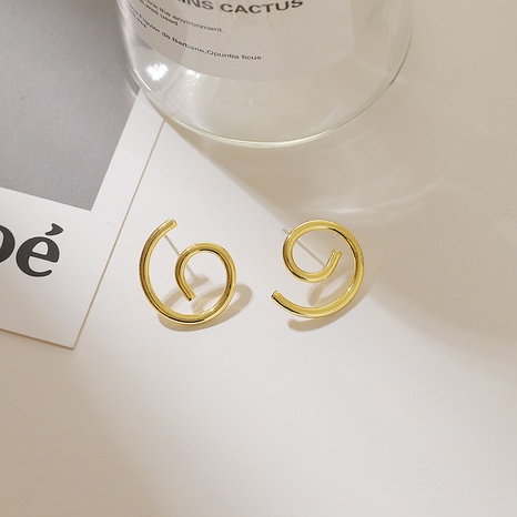 Korean simple exaggerated earrings's discount tags