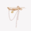 fashion pearl tassel rhinestone bow hair clippicture11