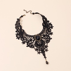 Dark wind Gothic lace false collar necklace