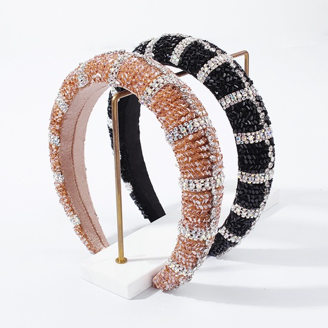 fashion simple imitation crystal diamond headband NHMD319610's discount tags