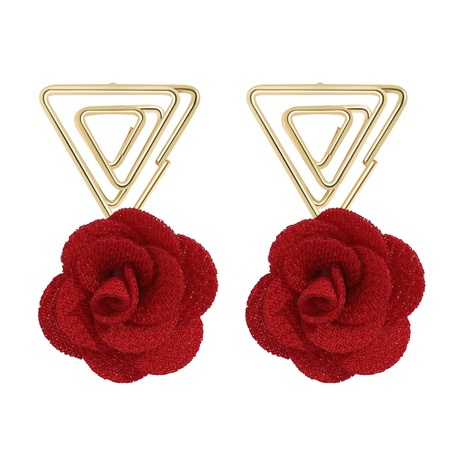 Korea new retro triangle earrings's discount tags