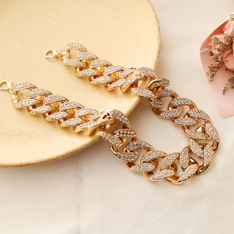 Bijoux Fantaisie Parures Bijoux | Bracelet Rtro Avec Collier De Diamants - VH37091