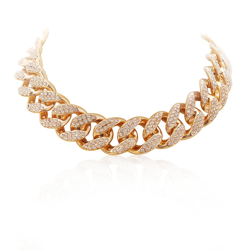 Bijoux Fantaisie Parures Bijoux | Bracelet Rtro Avec Collier De Diamants - VH37091