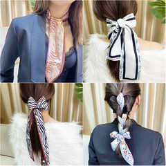 Korea's new fashion imitation silk printing scarf