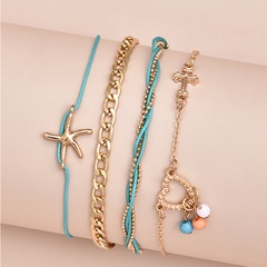 Starfish Multilayer Anklet