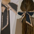 Einfaches Haarband Seidenschal Bogen Satin Kopftuchpicture21
