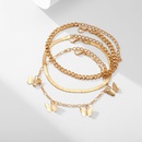 simple butterfly multilayer anklet threepiece setpicture13