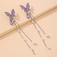 Korean rhinestone butterfly pearl tassel earringspicture14