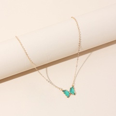 Korea resin butterfly alloy necklace wholesale