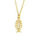 Korean fishbone cactus copper necklace wholesalepicture15