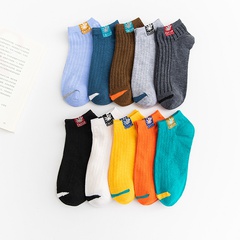 new multicolor maple leaf striped polyester-cotton men's socks set