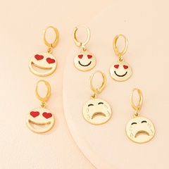 Korean fun expression alloy earrings wholesale