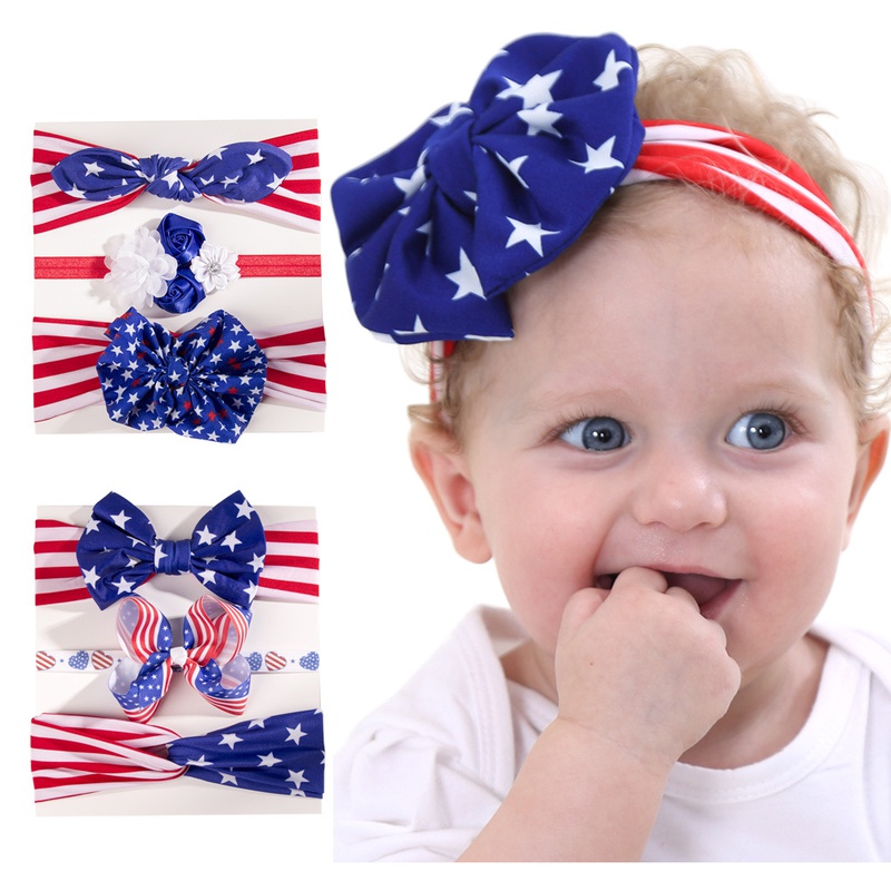 American Independence Day Kinder Hasenohren Bogen Stirnband