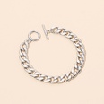 Hiphop stacked metal necklace bracelet setpicture10