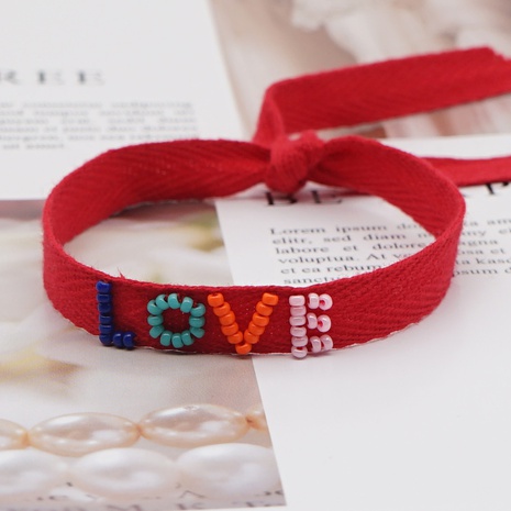 Bracelet ruban arc-en-ciel tissé à la mode Miyuki's discount tags