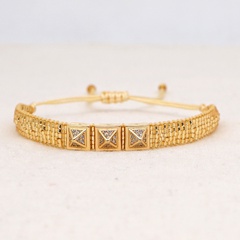 Fashion Miyuki bead woven handmade rivet diamond bracelet
