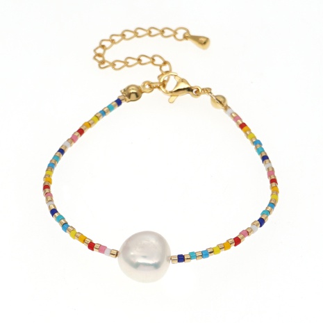 Bracelet tissé de perles Miyuki arc-en-ciel's discount tags