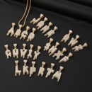 Simple 26 English letters twist chain copper zircon necklace wholesalepicture30