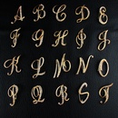 Simple 26 English alphabet diamond brooch wholesalepicture22
